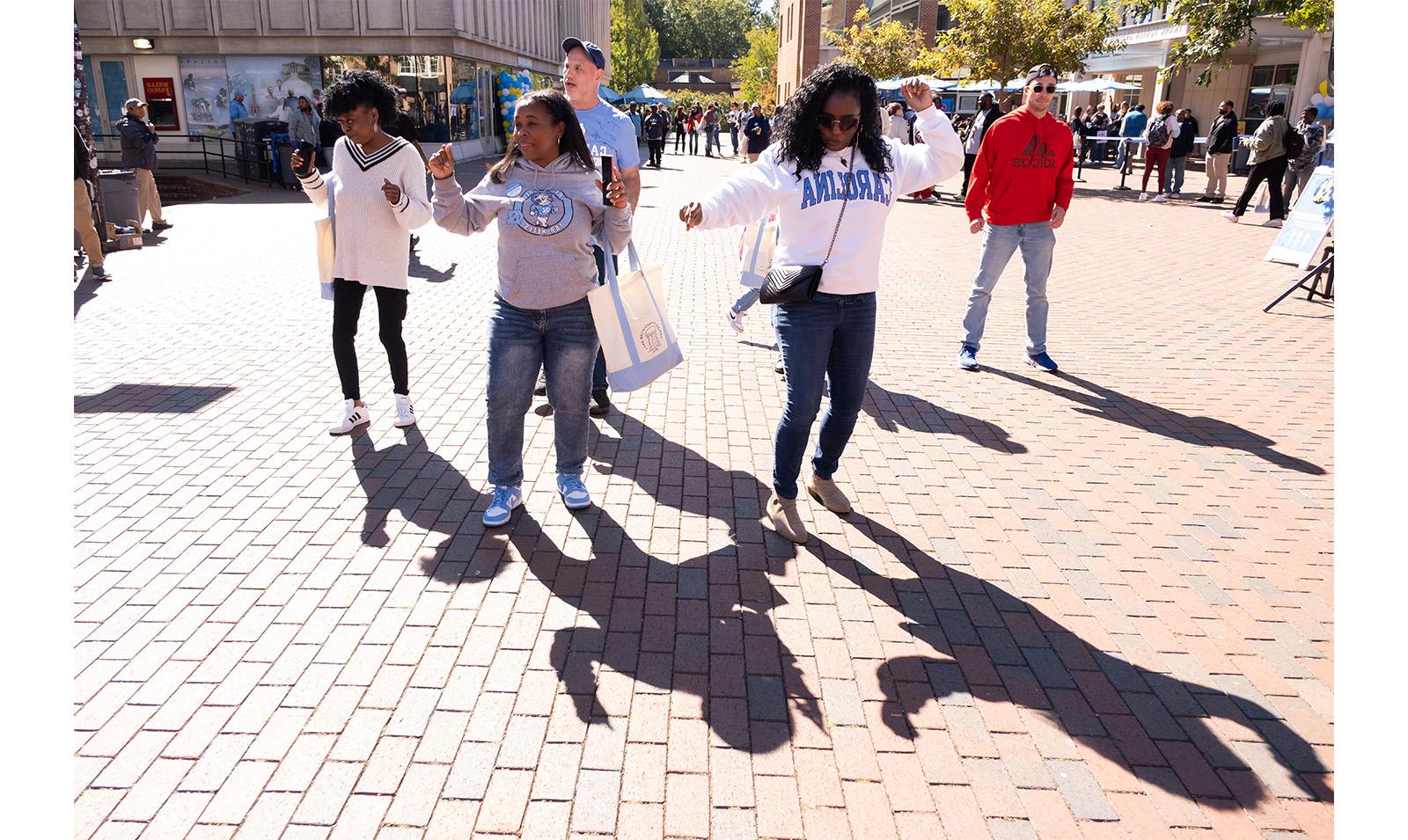 Carolina employees dance in the Pit at Employee Appreciation Day